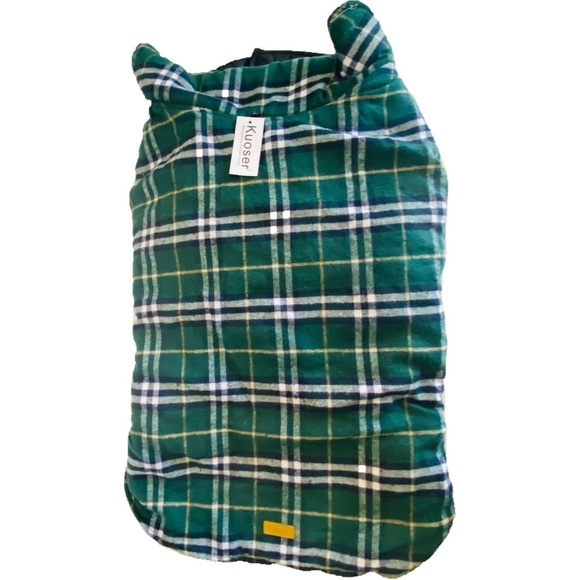 Kuoser Other - Kuoser Waterproof Windproof Reversible British Plaid Dog Vest 4XL Green